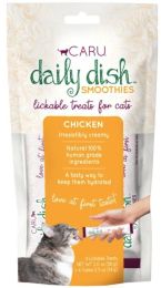 Caru Pet Food Daily Dish Smoothies Chicken Flavored Lickable Cat Treats