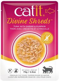 Catit Divine Shreds Tuna with Shrimp and Pumpkin