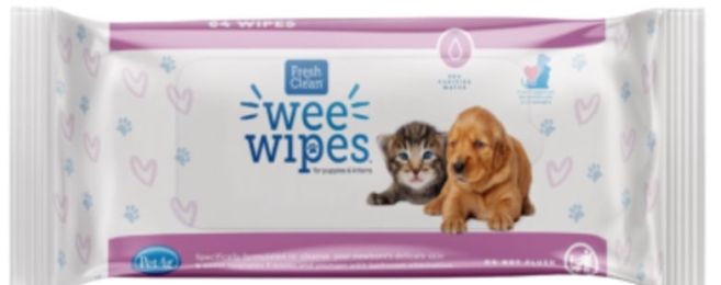 Fresh n Clean Wee Wipes for Puppies and Kittens