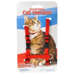 Tuff Collar Nylon Adjustable Cat Harness Red