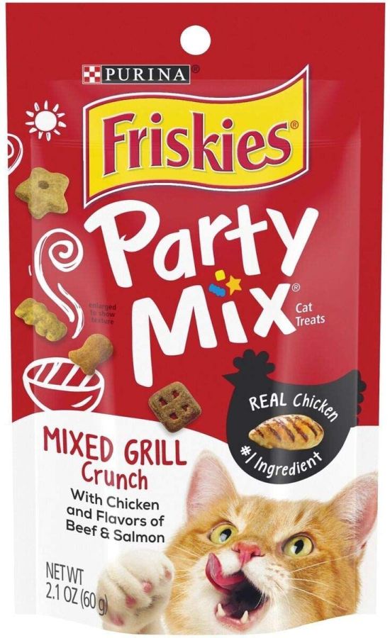 Friskies Party Mix Cat Treats - Mixed Grill Crunch