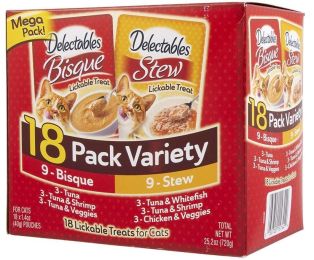 Hartz Delectables Bisque & Stew Lickable Treat for Cats - Variety Pack