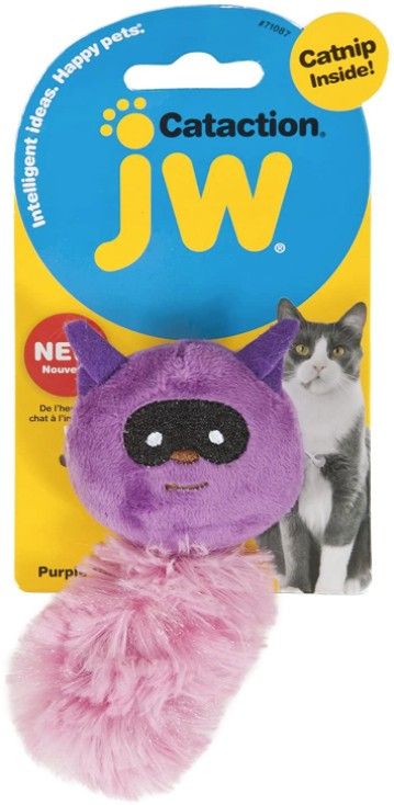 JW Pet Cataction Catnip Plush Raccoon Cat Toy