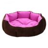 Stylish Pet Bed Pet House Detachable Doghouse Kennel for Small Pets Purple+Brown(D0101H5D3C7)