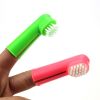 Two Headed Dog Toothbrush Set Canine Dental Hygiene Brush with 2 Finger Brushes Soft Bristles(D0101HHVALG)