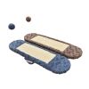 Cat Toy Scratcher with Ball Interactive Durable Kitty Seesaw Scratching Pad Pet Scratch Sofa Bed for Small Medium Cats(D0101HHV91Y)