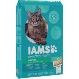 IAMS ProActive Health Adult Indoor Weight & Hairball Care Cat Food 16 lb