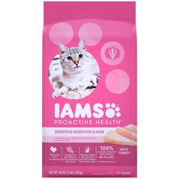 IAMS ProActive Health Sensitive Digestion & Skin Dry Cat Food 3 lb