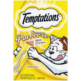 Temptations Creamy Purrrree Cat Treats Chicken, 11ea/1.7 oz