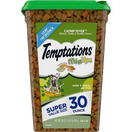 Temptations MixUps Crunchy  Soft Adult Cat Treats Catnip Fever, 1ea/30 oz