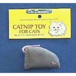 Dr. A.C Daniels Flannel Catnip Mouse Cat Toy Grey