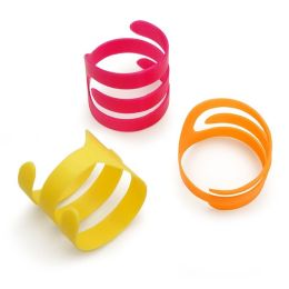 FAT CAT Looney Loops Cat Toy Pink, Yellow, Orange One Size 3 Pack