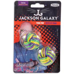 Jackson Galaxy Puma Paw Catnip Toy Purple, Green, Yellow One Size 2 Pack