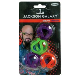Jackson Galaxy Satellites Cat Toy Orange, Green, Purple 4 Pack
