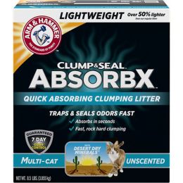 Arm & Hammer Clump & Seal AbsorbX Lightweight Multi-Cat Unscented Litter 8.5lb