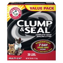 Arm & Hammer Clump & Seal Multi-Cat Cat Litter 38 lb