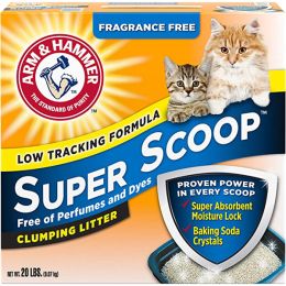Arm  Hammer Super Scoop Clumping Cat Litter 2ea/20 lb