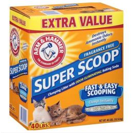 Arm & Hammer Super Scoop Clumping Unscented Cat Litter 40 lb