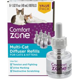 Comfort Zone Multicat Calming Diffuser Refill, 48 ml- 1 Refill, 30 day use 1 refill
