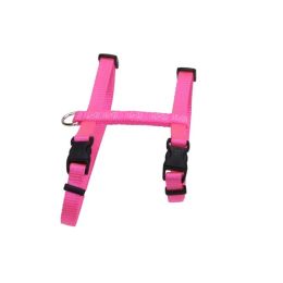 Coastal Figure H Adjustable Nylon Cat Harness Neon Pink 3/8 in x 10-18 in