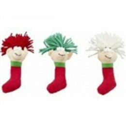 Spot Holiday Wooly Elf Cat Toy With Catnip- Assorted Colors