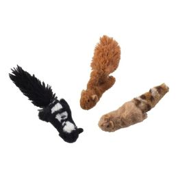 Skinneeez Forest Creatures Cat Toy with Catnip Assorted 4.75 in