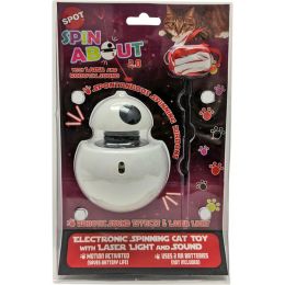 Spot Spin About 2.0 with Sound Electronic Laser Cat Toy White, Red One Size