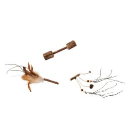 Spot Silver Vine Small Cat Toy Assorted Tan/Brown 3.5in Small