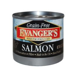 Evanger's Grain-Free Wild Salmon Canned Dog & Cat Food 6 oz 24 Pack