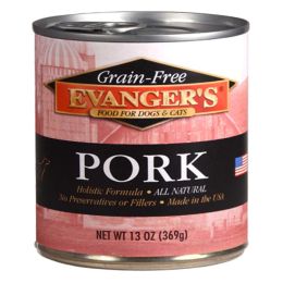 Evanger's Grain-Free Pork Canned Dog & Cat Food 12.8 oz 12 Pack