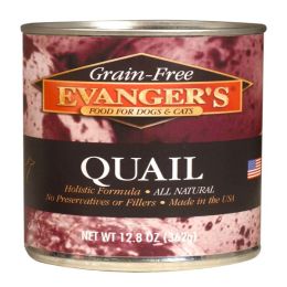 Evanger's Grain-Free Quail Canned Cat Food 12.8 oz 12 Pack