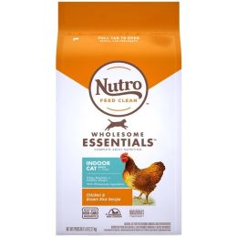 Nutro Products Wholesome Essentials Indoor Chicken and Brown Rice Dry Cat Food 5 Lb