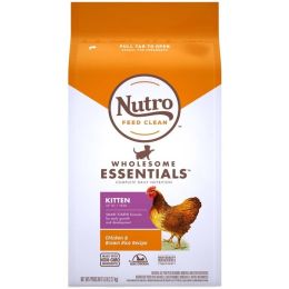 Nutro Products Wholesome Essentials Chicken and Brown Rice Dry Kitten Food 5 Lb