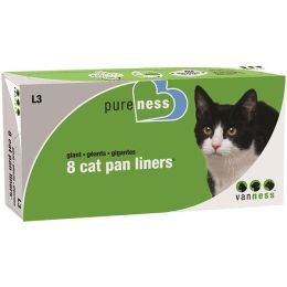 Van Ness Plastics Cat Pan Liner White 8 Count Giant