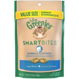 Greenies FELINE SMARTBITES Hairball Control Tuna Flavor Cat Treat 4.6 oz