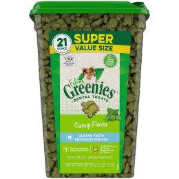 Greenies FELINE Cat Dental Treat Catnip Flavor 21 oz