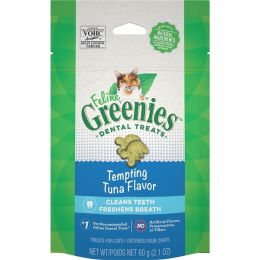 Greenies FELINE Cat Dental Treat Tempting Tuna Flavor 2.1 oz