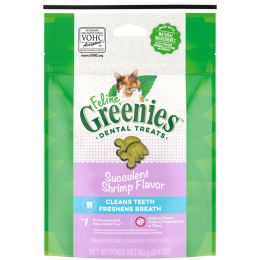 Greenies Feline Adult Cat Dental Treats Succulent Shrimp 4.6 oz