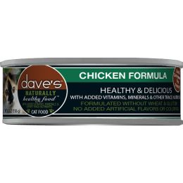 Dave'S Naturally Healthy Chicken Formula For Cats, 5.5 Oz Can (Case Of 24 )