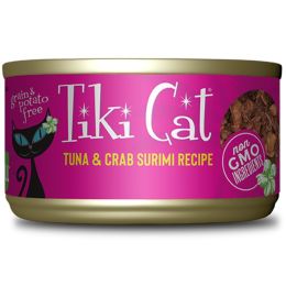 Tiki Pets Cat Lanai Grill Tuna & Crab Surimi 2.8oz.(Case Of 12)