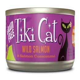 Tiki Pets Cat Luau Hanl Salmon 2.8 Oz.(Case Of 12)