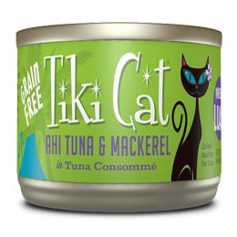 Tiki Pets Cat Luau Pp Ahi Tuna Mackerel2.8O(Case Of 12)