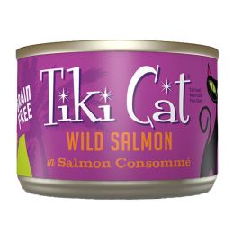 Tiki Pets Cat Luau Hanl Salmon 6 Oz.(Case Of 8)