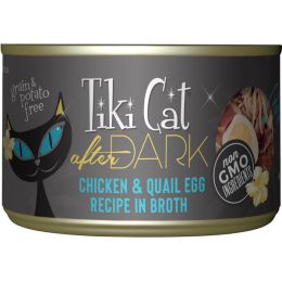 Tiki Pets Cat After Dark Chicken Quail 5.5 Oz.(Case Of 8)