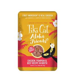 Tiki Pets Cat Aloha Chicken Pumpkin Beef 2.5oz.(Case Of 12)