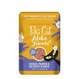 Tiki Pets Cat Aloha Chicken Pumpkin and Egg 2.5oz.(Case Of 12)