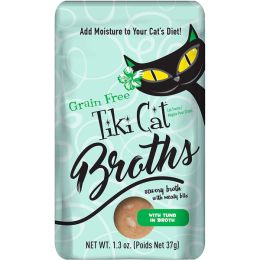 Tiki Pets Cat Broth Tuna 1.3oz. Pouch (Case Of 12)