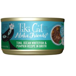 Tiki Pets Cat Aloha Friends Tuna, Ocean Whitefish & Pumpkin 3oz. (Case Of 12)