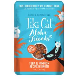 Tiki Pets Cat Aloha Friends Tuna and Pumpkin 3oz. Pouch (Case Of 12)