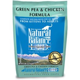 Natural Balance Pet Foods L.I.D Green Pea & Chicken Formula Dry Cat Food 5 lb